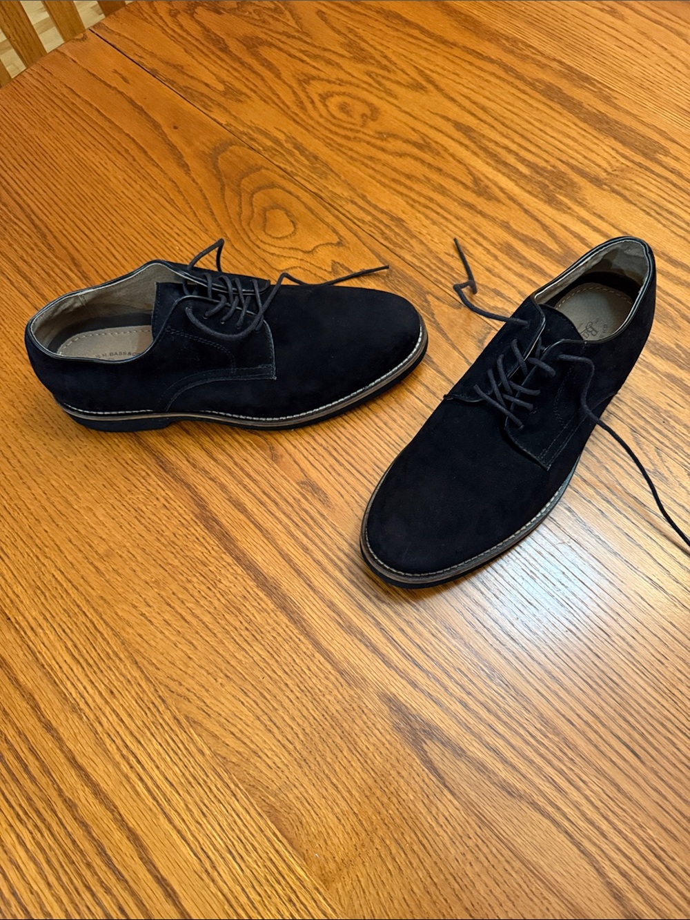 G.H. Bass & Co. Men's Black Suede Chukka Derby Shoes Size 10